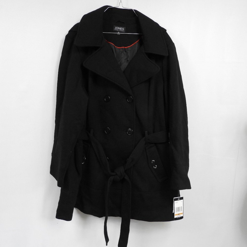 C566 Jones New York Black Winter Coat